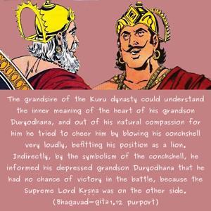 Purport to Bhagavad Gita 1.12 image - thumbnail size