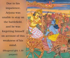 Purport to Bhagavad Gita 1.30 image - thumbnail size