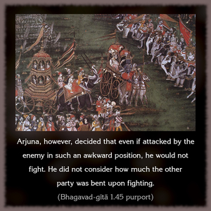 Purport to Bhagavad Gita 1.45 image - thumbnail size