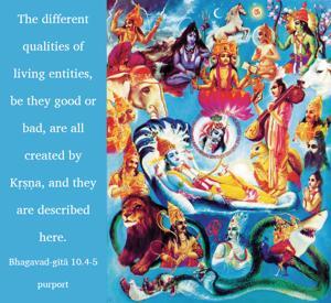 Purport to Bhagavad Gita 10.4-5 image - thumbnail size