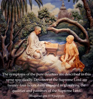 Purport to Bhagavad Gita 10.9 image - thumbnail size