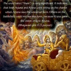 Purport to Bhagavad Gita 11.13 image - thumbnail size