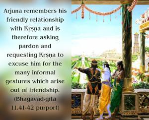 Purport to Bhagavad Gita 11.41-42 image - thumbnail size