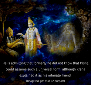 Purport to Bhagavad Gita 11.41-42 image - thumbnail size