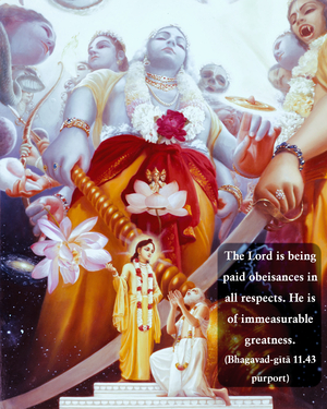 Purport to Bhagavad Gita 11.43 image - thumbnail size