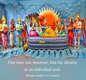 Purport to Bhagavad Gita 14.2 image - thumbnail size