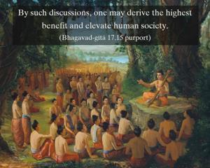Purport to Bhagavad Gita 17.15 image - thumbnail size