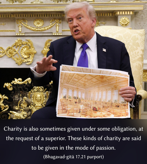 Purport to Bhagavad Gita 17.21 image - thumbnail size