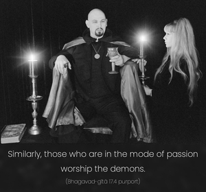 Purport to Bhagavad Gita 17.4 image - thumbnail size