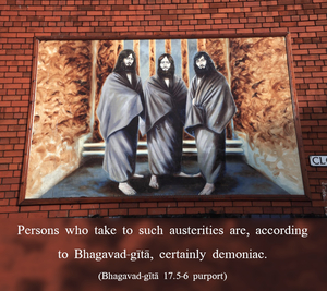 Purport to Bhagavad Gita 17.5-6 image - thumbnail size