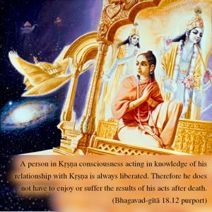 Purport to Bhagavad Gita 18.12 image - thumbnail size