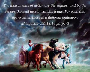 Purport to Bhagavad Gita 18.14 image - thumbnail size