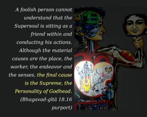 Purport to Bhagavad Gita 18.16 image - thumbnail size
