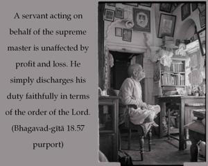 Purport to Bhagavad Gita 18.57 image - thumbnail size