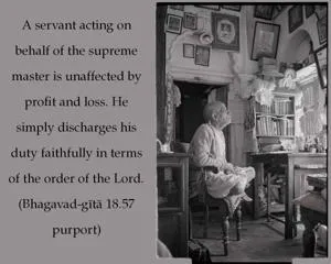Purport to Bhagavad Gita 18.57 image - thumbnail size