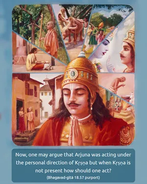 Purport to Bhagavad Gita 18.57 image - thumbnail size