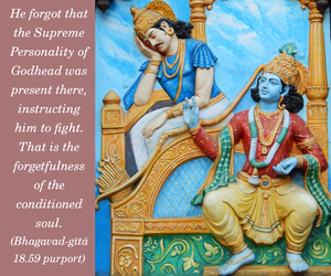 Purport to Bhagavad Gita 18.59 image - thumbnail size