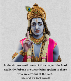 Purport to Bhagavad Gita 18.71 image - thumbnail size