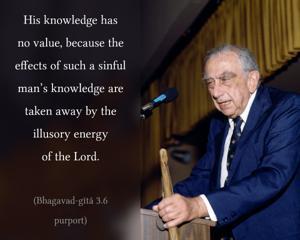 Purport to Bhagavad Gita 3.6 image - thumbnail size