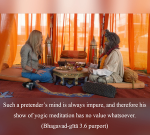 Purport to Bhagavad Gita 3.6 image - thumbnail size