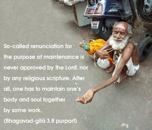Purport to Bhagavad Gita 3.8 image - thumbnail size