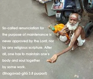 Purport to Bhagavad Gita 3.8 image - thumbnail size