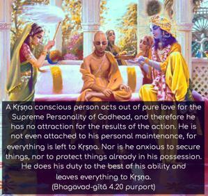 Purport to Bhagavad Gita 4.20 image - thumbnail size