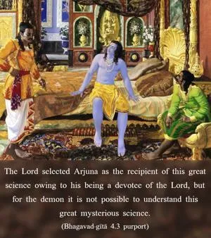 Purport to Bhagavad Gita 4.3 image - thumbnail size
