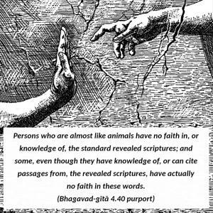 Purport to Bhagavad Gita 4.40 image - thumbnail size
