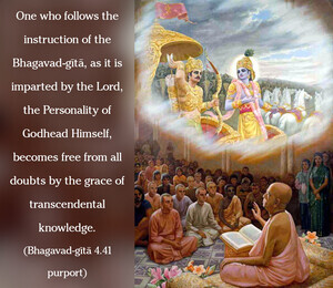 Purport to Bhagavad Gita 4.41 image - thumbnail size