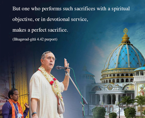 Purport to Bhagavad Gita 4.42 image - thumbnail size