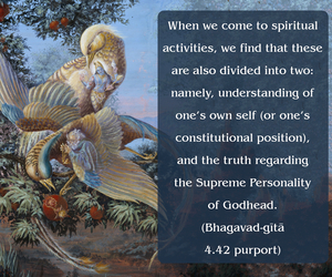 Purport to Bhagavad Gita 4.42 image - thumbnail size