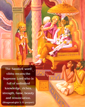 Purport to Bhagavad Gita 5.15 image - thumbnail size