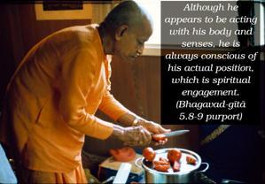 Purport to Bhagavad Gita 5.8-9 image - thumbnail size