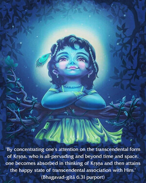 Purport to Bhagavad Gita 6.31 image - thumbnail size