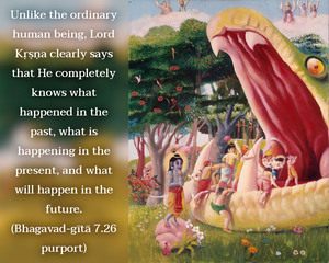 Purport to Bhagavad Gita 7.26 image - thumbnail size