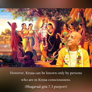 Purport to Bhagavad Gita 7.3 image - thumbnail size