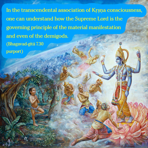 Purport to Bhagavad Gita 7.30 image - thumbnail size