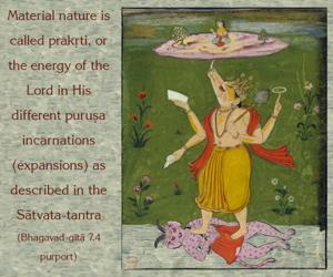 Purport to Bhagavad Gita 7.4 image - thumbnail size