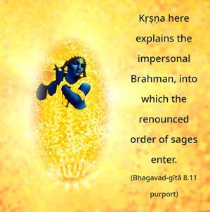Purport to Bhagavad Gita 8.11 image - thumbnail size
