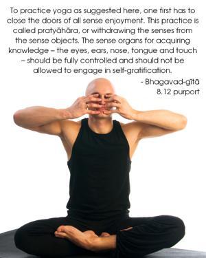 Purport to Bhagavad Gita 8.12 image - thumbnail size