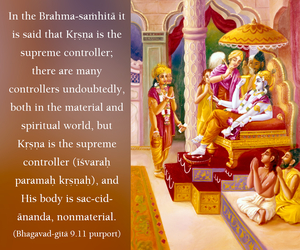 Purport to Bhagavad Gita 9.11 image - thumbnail size