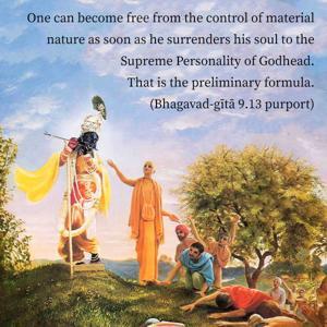 Purport to Bhagavad Gita 9.13 image - thumbnail size