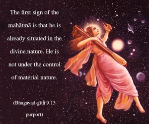 Purport to Bhagavad Gita 9.13 image - thumbnail size