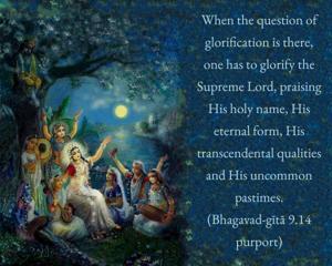 Purport to Bhagavad Gita 9.14 image - thumbnail size