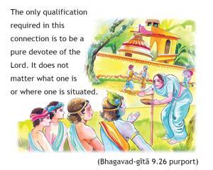 Purport to Bhagavad Gita 9.26 image - thumbnail size
