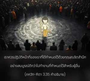 อรรถกถา ภขวัท-คีตา 3.35 ภาพ - thumbnail size